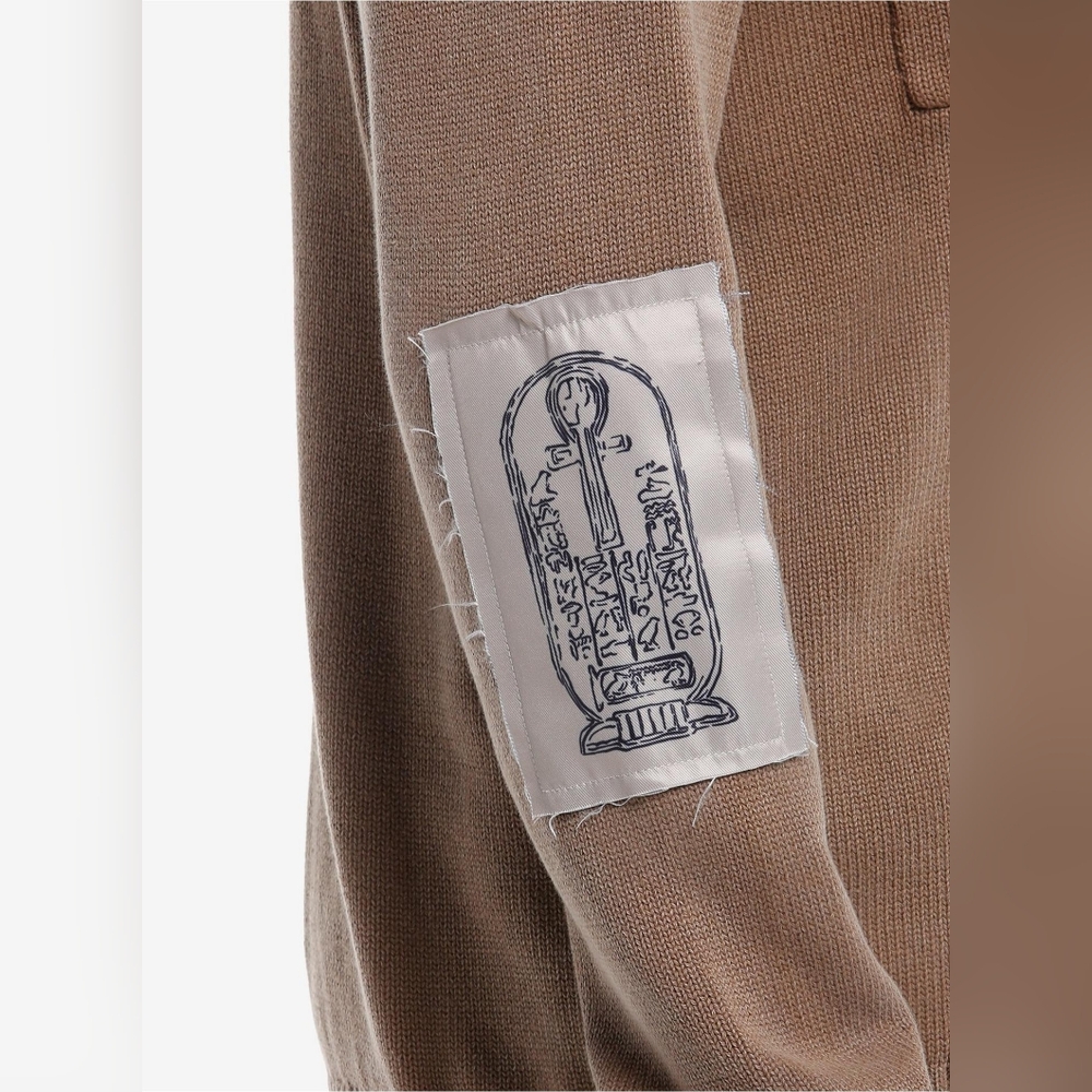 The Mummy Patches Collared Cardigan Size Large NWT - Picture 3 of 5